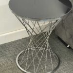 SILVER SPIDER LEG SIDE TABLE