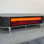 NEW FIRE GREY AND SILVER TV UNIT