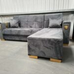 GREY LION CORNER SOFA BED