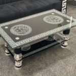 White and Black Versace Coffee Table