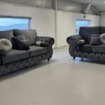Rio Chesterfield Sofa – Classic Elegance with Buttoned Arms, Strong Legs & Adjustable Sizes
